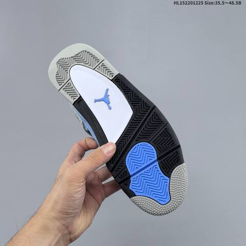 Jordan Air Jordan 4 Retro Light Blue Black White 35 5 48 5B Basketball - Unisex (BS-67273)