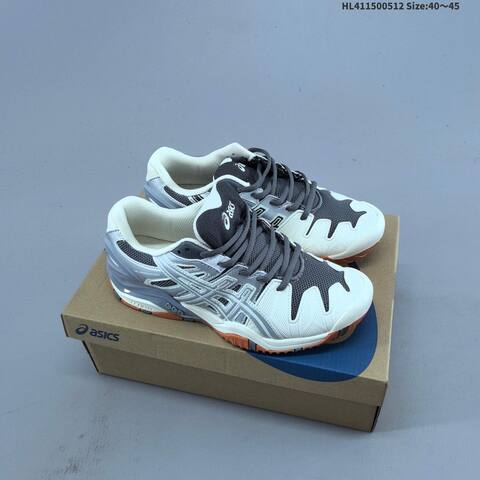 ASICS GEL RESOLUTION 5 Black Light Blue White Gray EU 40-45 Tennis Shoe Casual Sneakers - Men's (BS-68842)