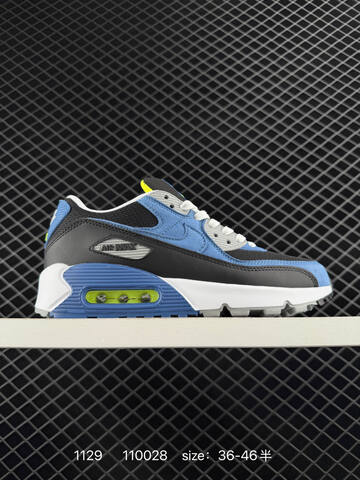 Nike Air Max 90 Black Blue Neon Green 36-46 Lifestyle - Unisex (BS-73928)