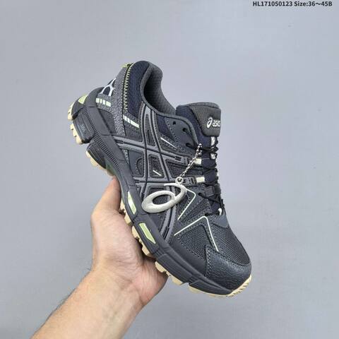 ASICS Gel-Kahana 8 Dark Grey Navy Lime Cream EU 36-45 Trail Shoe Trail Running Sneakers - Unisex (BS-69042)