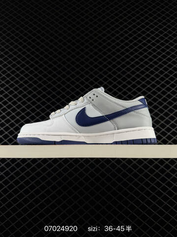 Nike SB Dunk Low Pro White Grey Navy Blue EU 36-45 Skate - Unisex (BS-70453)