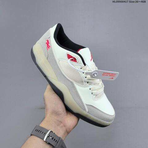 Jordan Flight Court FZ9854-108 White Grey Red Black EU 36-46 Basketball - Unisex (BS-66148)