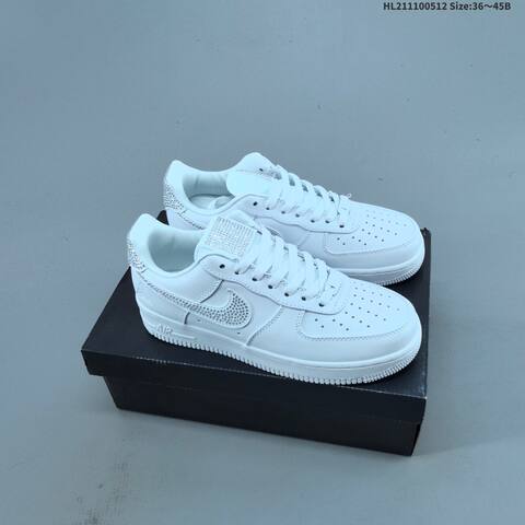 Nike Air Force 1 White Gold Yellow Green EU 36-45 Sneaker - Unisex (BS-65979)