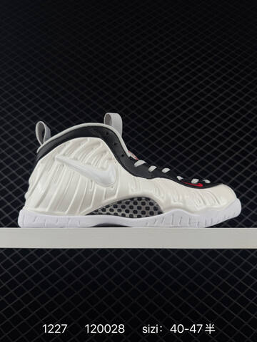 Nike Foamposite One White Black Red EU 40-47 5 Basketball - Men's (BS-73460)