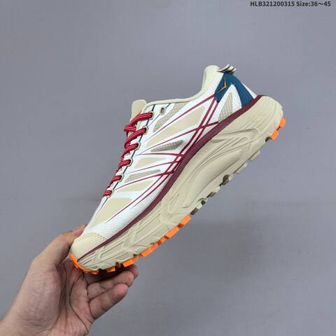 HOKA ONE ONE Mafate Speed 2 Cream Red Blue Orange EU 36-45 Trail Shoe Trail Running Sneakers - Unisex (BS-69380)