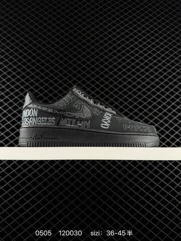 Nike Air Force 1 07 LV8 Black Gray EU 36-45 5 Lifestyle - Unisex (BS-71680)
