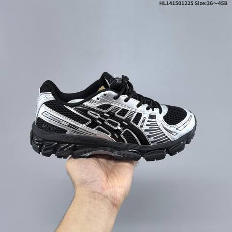 Asics Gel-Kayano 12 1 Black Silver EU 36-45 Running Shoe Running Sneakers - Unisex BS-69129