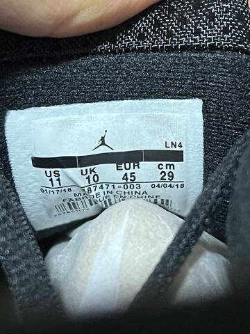 Jordan Air Jordan 14 Retro 487471 003 Black Varsity Red EU 45 Basketball Shoe - Men s BS-87333