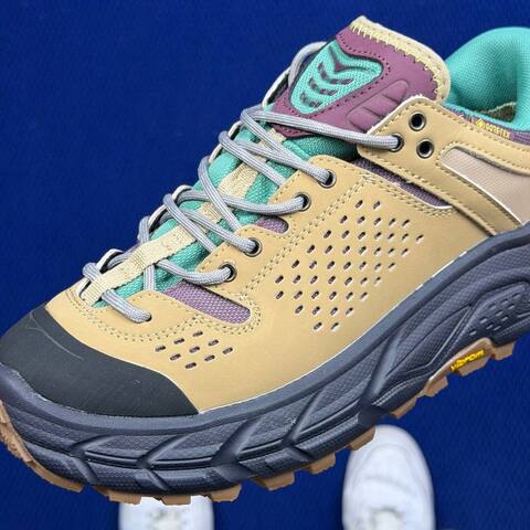 HOKA ONE ONE Tor Ultra 7 Khaki Teal Purple Black Brown Trail Shoe Trail Running Sneakers (BS-86824)