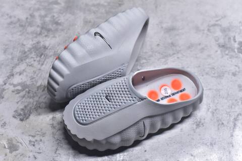 Nike Mind 001 Grey Bright Orange Slides (BS-59835)