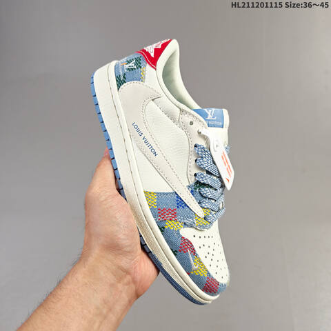 Nike Air Jordan 1 Low x Travis Scott Black Light Blue EU 36-45 Lifestyle - Unisex BS-63692