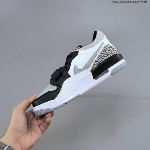 Jordan Legacy 312 Low Light Smoke Grey Black White EU 36-46 Basketball - Unisex (BS-65897)