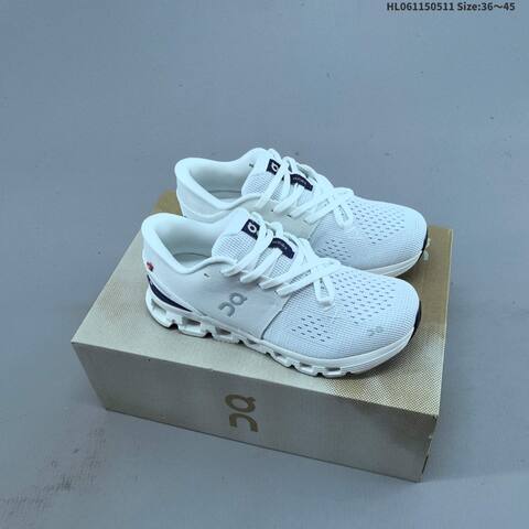 On Running Cloud X 4 White Black Ivory Coral EU 36-45 Running Shoe Running Sneakers - Unisex (BS-69568)