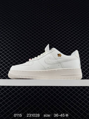 Nike Air Force 1 07 White Cream With Red And Gold Accents EU 36-45 Lifestyle - Unisex (BS-73141)