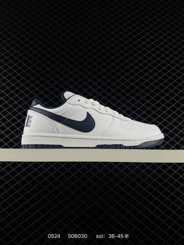 Nike Big Low 355152-106 White Navy Blue EU 36-45 Skate - Unisex (BS-71240)