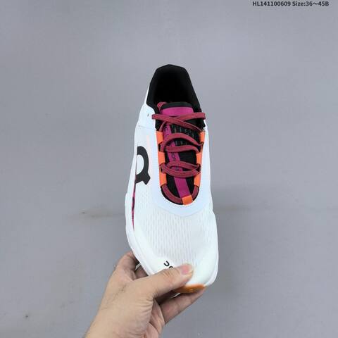 On Cloudmonster Void White Magenta Orange Black EU 36-45 Running Shoe Running Sneakers - Unisex (BS-69492)