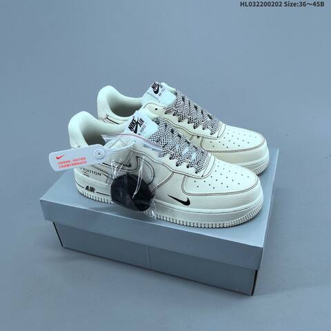 Nike Air Force 1 07 Low Off White Silver Red EU 36-45 Sneaker - Unisex BS-61577