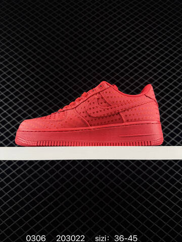 Nike Air Force 1 07 Low Red EU 36-45 Casual - Unisex (BS-72776)