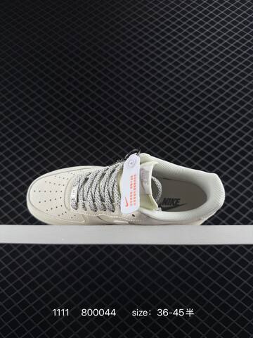 Nike Air Force 1 Low White Cream With Grey Accents EU 36-45 Casual - Unisex BS-74258