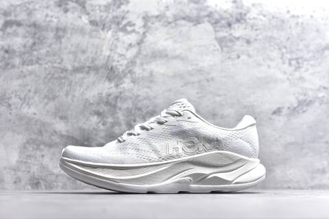 HOKA Rincon 4 White Light Grey Running Shoe Running Sneakers (BS-59404)