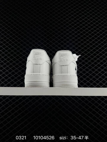 Nike Air Force 1 07 CW2288-111 White With Black Star Graphics 35-47 5 Lifestyle - Unisex (BS-72540)