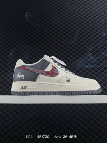 Nike Air Force 1 Low Navy Cream Red And Black White EU 36-45 5 Lifestyle - Unisex (BS-74212)