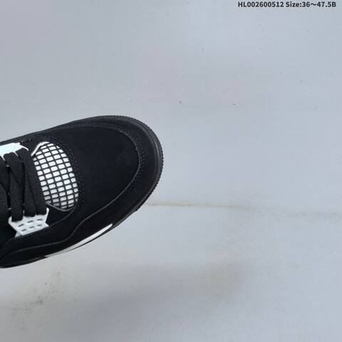 Jordan Air Jordan 4 Retro White Thunder Black White EU 36-47 5 Basketball - Unisex (BS-65985)