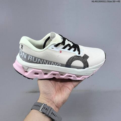 On Cloudmonster 3 White Pink Black EU 36-45 Running Shoe Running Sneakers - Unisex (BS-69569)