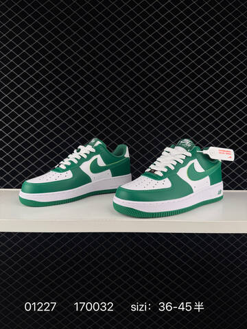 Nike Air Force 1 Low Green White EU 36-45 Lifestyle - Unisex (BS-72936)