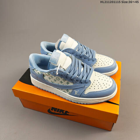 Jordan Air Jordan 1 Low White Green EU 36-45 Basketball - Unisex (BS-63694)