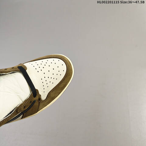 Jordan Travis Scott x Air Jordan 1 High OG TS SP Sail Dark Mocha Black EU 36-47 5 Basketball - Unisex (BS-63678)