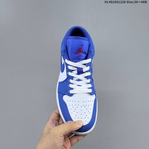 Jordan Air Jordan 1 Low Royal Blue White Red 36 46 Basketball - Unisex (BS-67216)