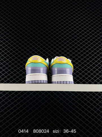 Nike Dunk Low Multi-color Patent Leather Yellow Turquoise Light Purple Pink White EU 36-45 Lifestyle - Unisex (BS-72106)