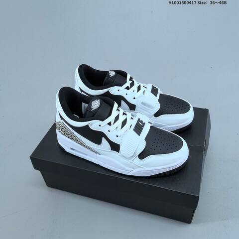 Jordan Legacy 312 Low Black White Elephant Print EU 36-46 Basketball - Unisex (BS-66159)