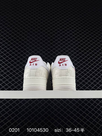 Nike Air Force 1 07 IQ1119-012 Sail White With Red Accents EU 36-45 Lifestyle - Unisex (BS-72854)