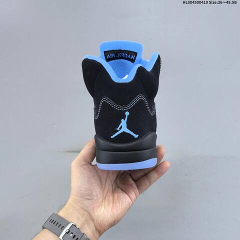 Jordan Air Jordan 5 Retro Black University Blue 36 48 5 Basketball - Unisex (BS-66138)