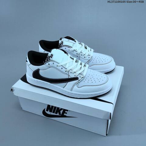 Nike Air Jordan 1 Low Travis Scott Reverse Mocha Black White Mocha EU 36-45 Casual - Unisex (BS-67097)