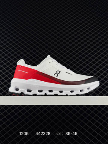 On Running Cloudsurfer Cloudtec Phase White Red Black EU 36-45 Running Shoe Running Sneakers Unisex BS-85446