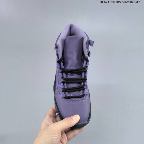 Air Jordan Air Jordan 11 Retro Purple Black Ice Blue 36 47 Basketball - Unisex (BS-67110)