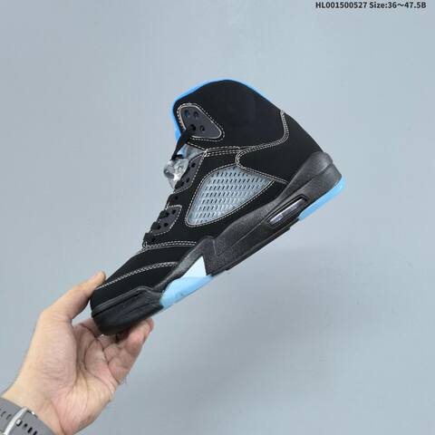 Jordan Air Jordan 5 Retro Black University Blue 36 47 5 Basketball - Unisex (BS-65853)