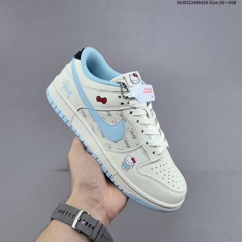 Nike Dunk SB Low Off White Light Blue Navy Red EU 36-45 Skate Shoe - Unisex BS-60633