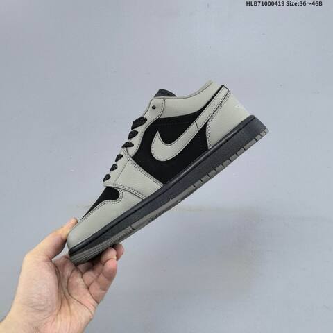 Jordan Air Jordan 1 Low Black Grey EU 36-46 Basketball - Unisex (BS-66126)