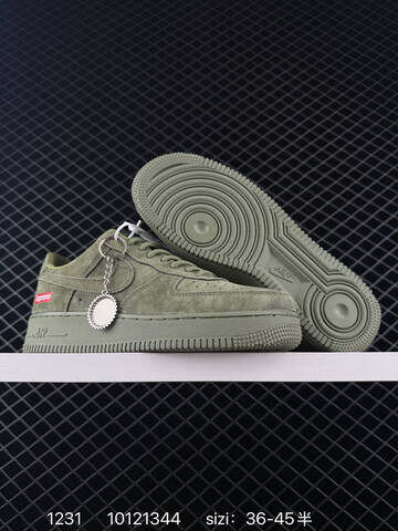 Nike Air Force 1 07 Low Olive Green Suede EU 36-45 Lifestyle - Unisex (BS-73370)