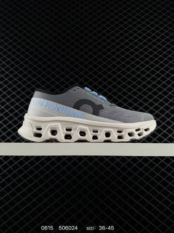 On Cloudmonster Grey Ivory Light Blue Black EU 36-45 Running Shoe Running Sneakers - Unisex (BS-85161)