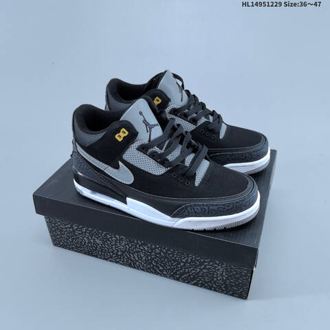 Jordan Air Jordan 3 Retro CT8532-126 Black Gray Green EU 36-47 Basketball - Unisex (BS-67195)