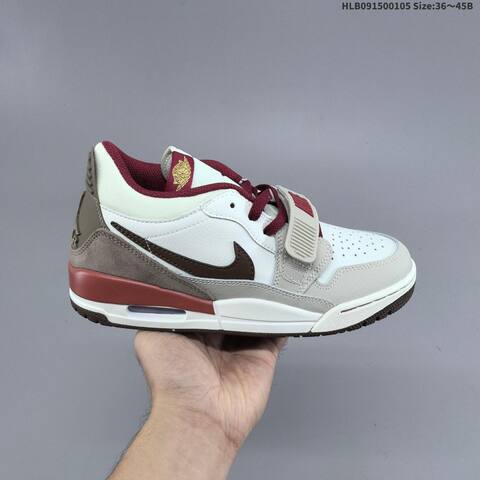 Jordan Legacy 312 Low White Beige Burgundy Brown EU 36-45 Lifestyle - Unisex (BS-67091)