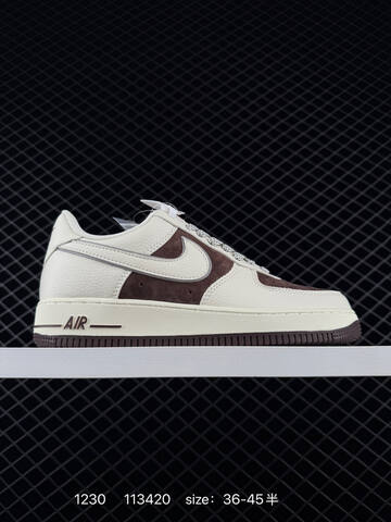 Nike Air Force 1 07 LV8 Multicolor Suede Black White Brown Tan Light Grey Black Light Grey Navy EU 36-45 Lifestyle - Unisex (BS-73402)