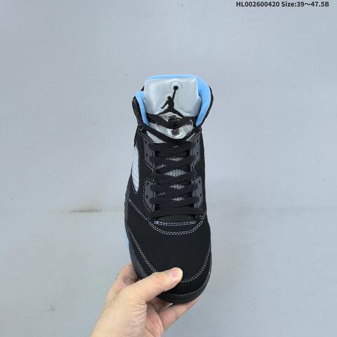 Jordan Air Jordan 5 Retro Black University Blue 39-47 5 Basketball - Unisex (BS-66118)
