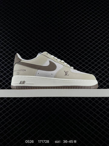 Nike Air Force 1 Low Beige Brown White Grey EU 36-45 Skate - Unisex (BS-71192)