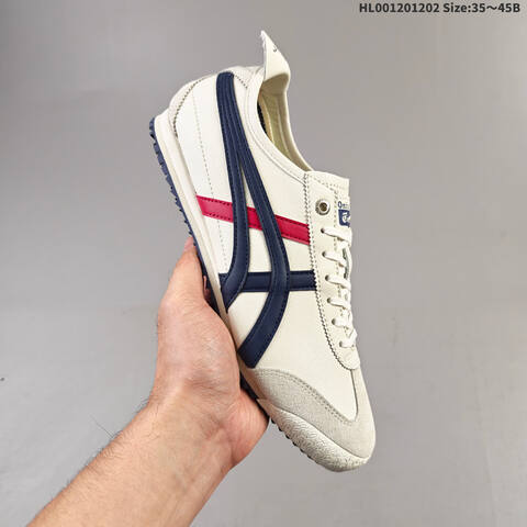 Onitsuka Tiger Mexico 66 White Navy Red EU 35-45 Sneaker Casual Sneakers - Unisex (BS-69190)